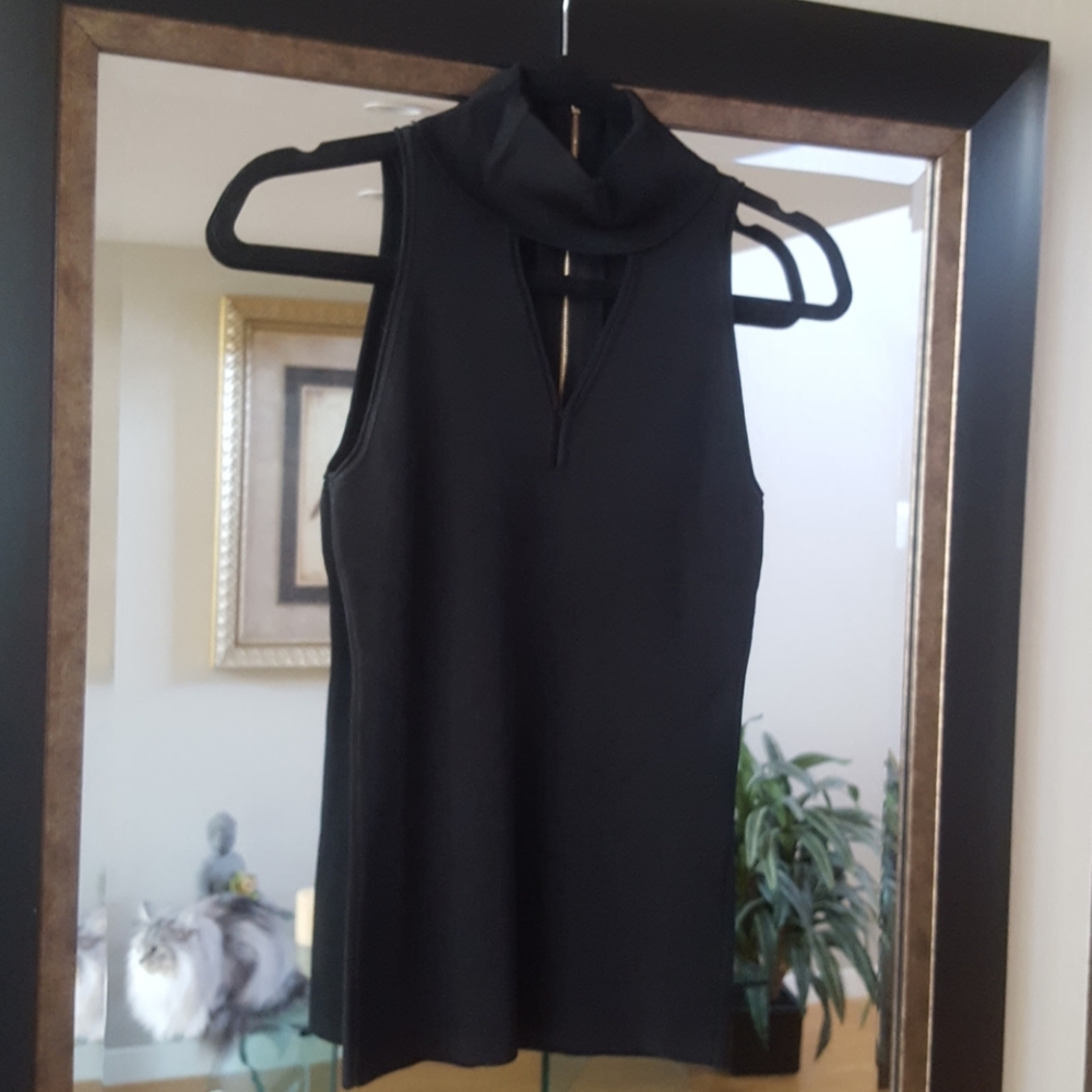 WHBM Sleeveless Turtleneck Top